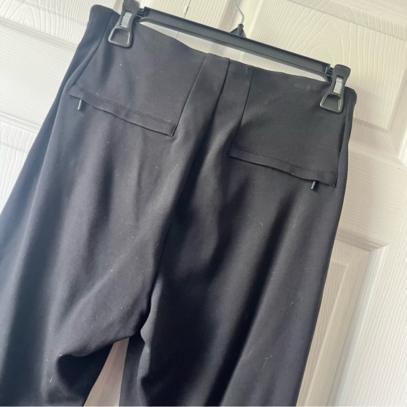 ATHLETA Black SIZE 6 Pull-On Front Seam Side Zip Work Yoga Pants High Waisted - Picture 6 of 6